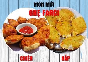 Chế biến ghẹ farci - ghẹ nhồi