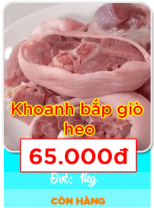 Khoanh bắp giò heo