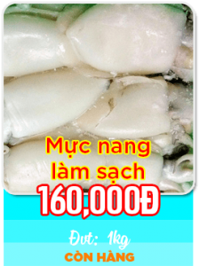 Mực nang làm sạch