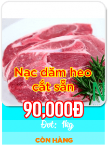 Nạc dăm heo cắt sẵn