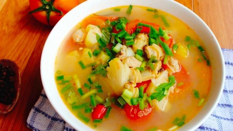 Canh ngao nấu dứa 