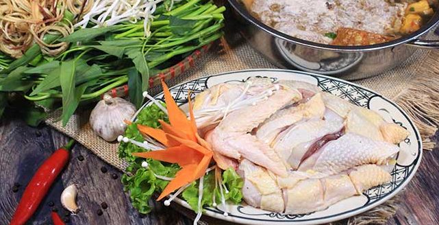 Lẩu riêu cua gà