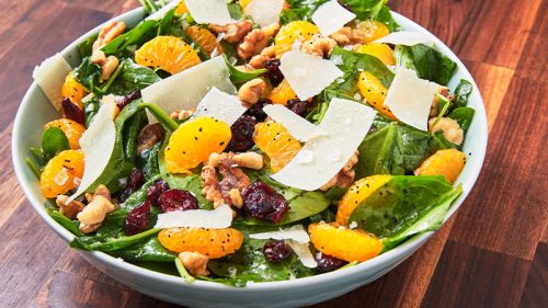 Salad giảm cân với xốt mè rang