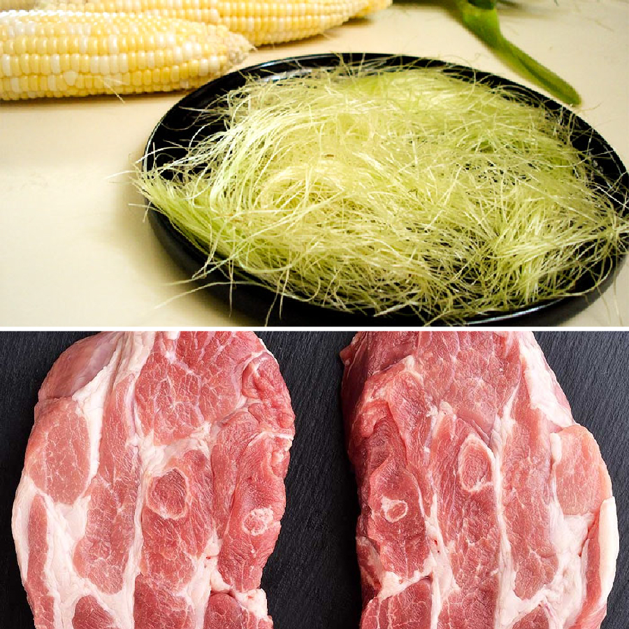 Thịt nạc nấu râu ngô