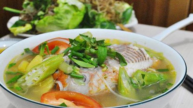 Canh chua cá diêu hồng