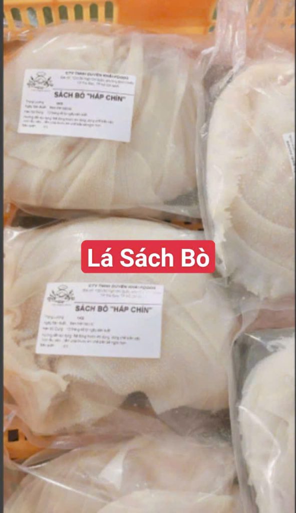 Lá sách bò Minh Huy Foods Đông lạnh