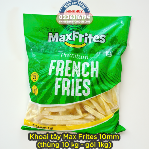 Khoai tây Max Frites 10mm (thùng 10 kg - gói 1kg)