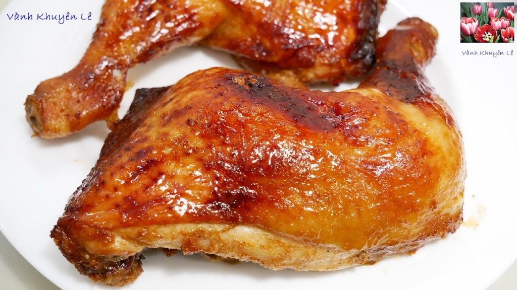 Gà góc tư nướng sa tế