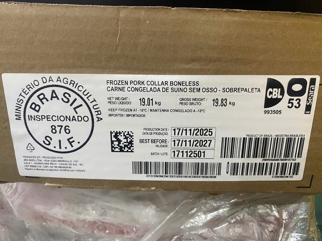 Nạc Dăm heo Brazil-Seara